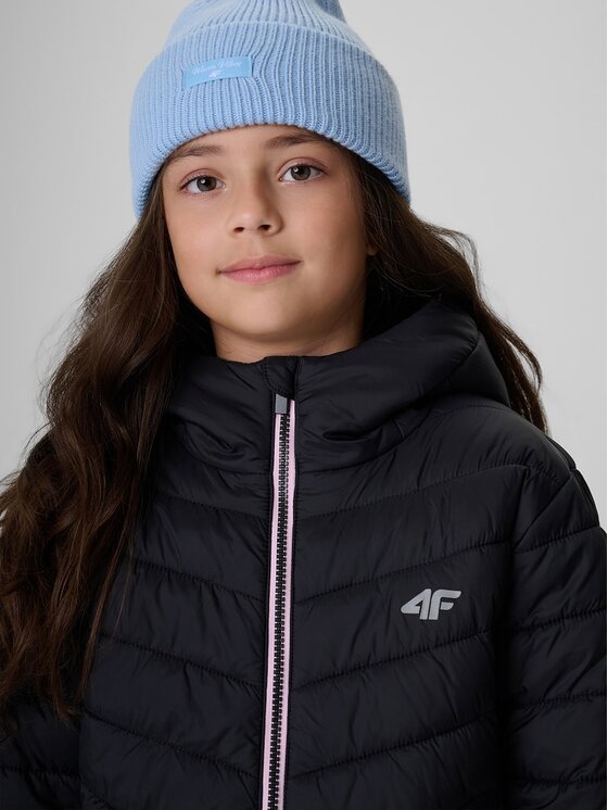 4F 4F Kurtka puchowa 4FJRAW26TDJAF1054-20S Czarny Regular Fit
