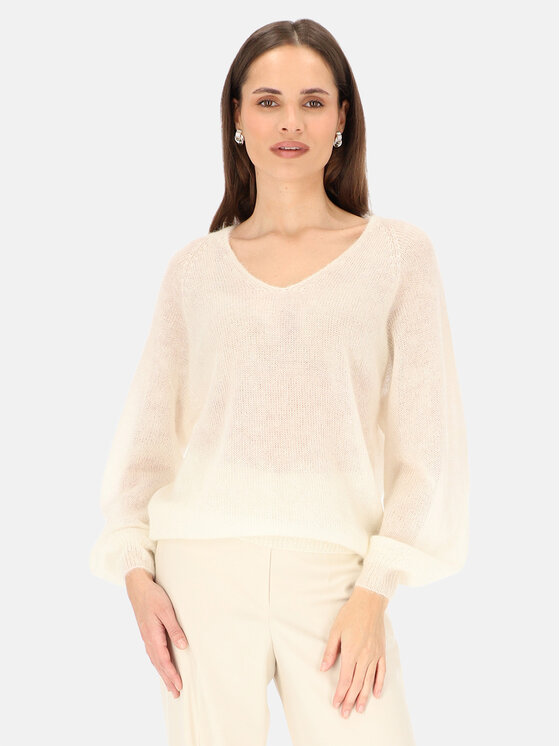 L’AF Damskie Sweter, rozmiar OS, Kremowy, Rey