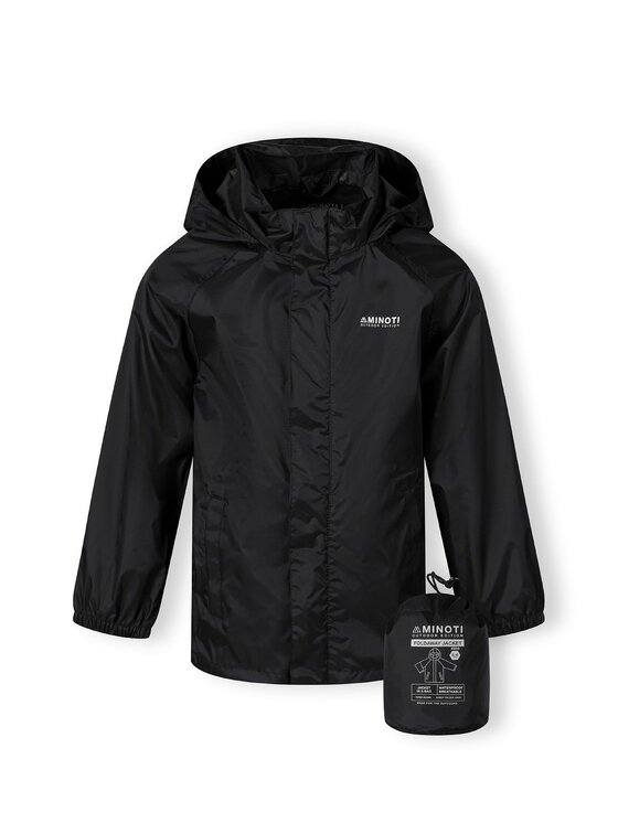 minoti minoti Kurtka przeciwdeszczowa 27KMJACKET1 Czarny Regular Fit