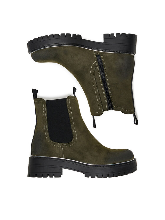JENNY JENNY Klassische Stiefeletten CEO-WS13202-05 Khakifarben