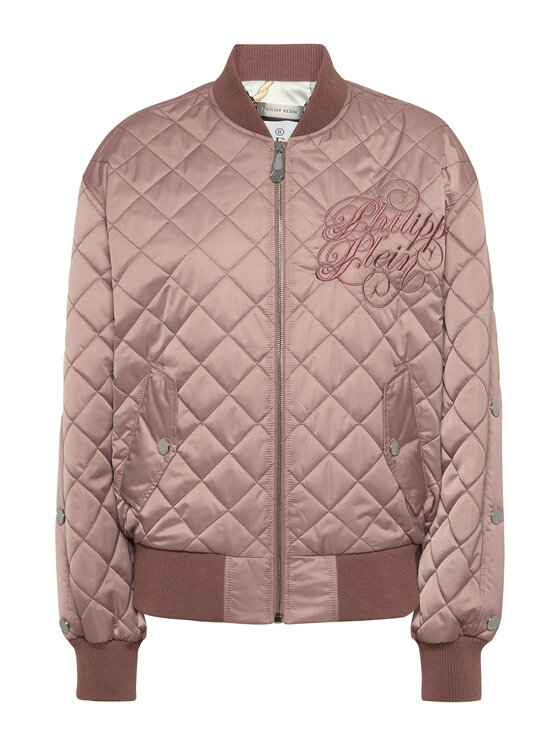 PHILIPP PLEIN PHILIPP PLEIN Kurtka bomber 27297 Kremowy Regular Fit