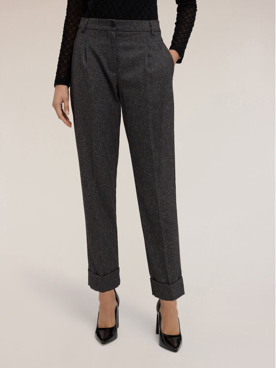 Motivi Motivi Spodnie materiałowe P057Q004457N0V3 Szary Regular Fit