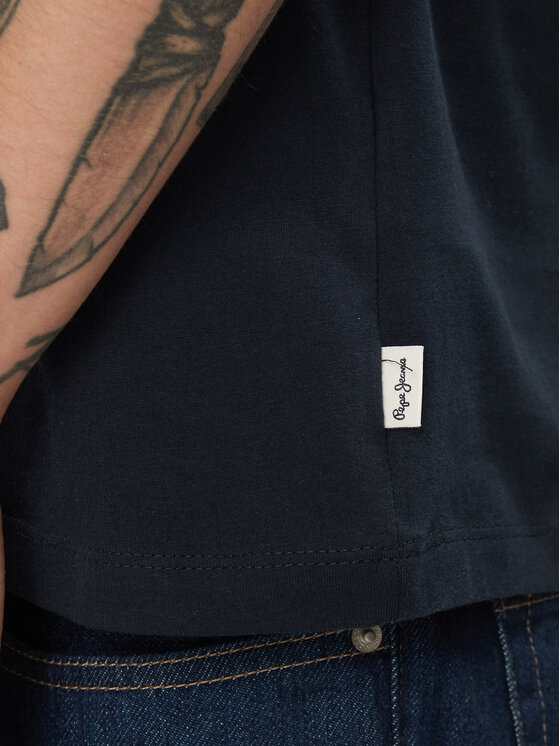 Pepe Jeans Pepe Jeans Тишърт Claude PM509390 Тъмносин Regular Fit