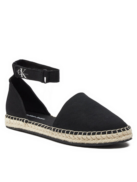 Calvin Klein Jeans Calvin Klein Jeans Εσπαντρίγιες Ankle Espadrille Btw YW0YW01027 Μαύρο