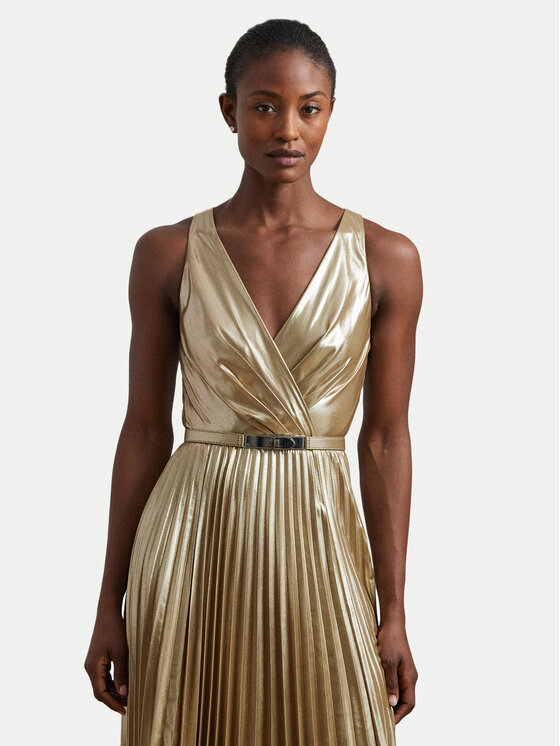 LAUREN RALPH LAUREN LAUREN RALPH LAUREN Официална рокля 253963634001 Златист Slim Fit