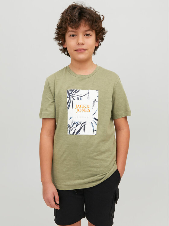 Jack&Jones Junior T-krekls 12230796 Zaļš Standard Fit