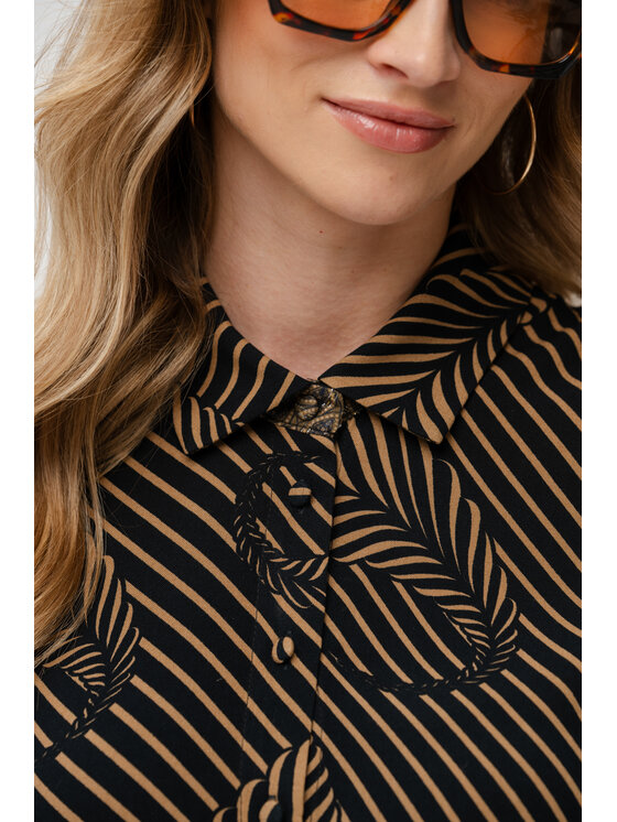 blue shadow blue shadow Koszula Merry Czarny Regular Fit