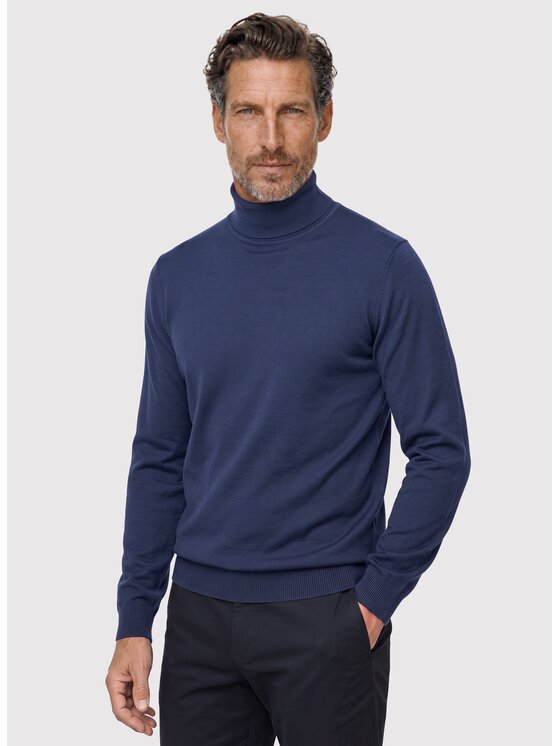 Pako Lorente Pako Lorente Sweter P26WN-2X-016 Granatowy Classic Fit