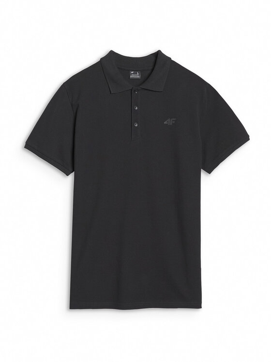 4F 4F Polo NOS Czarny Regular Fit