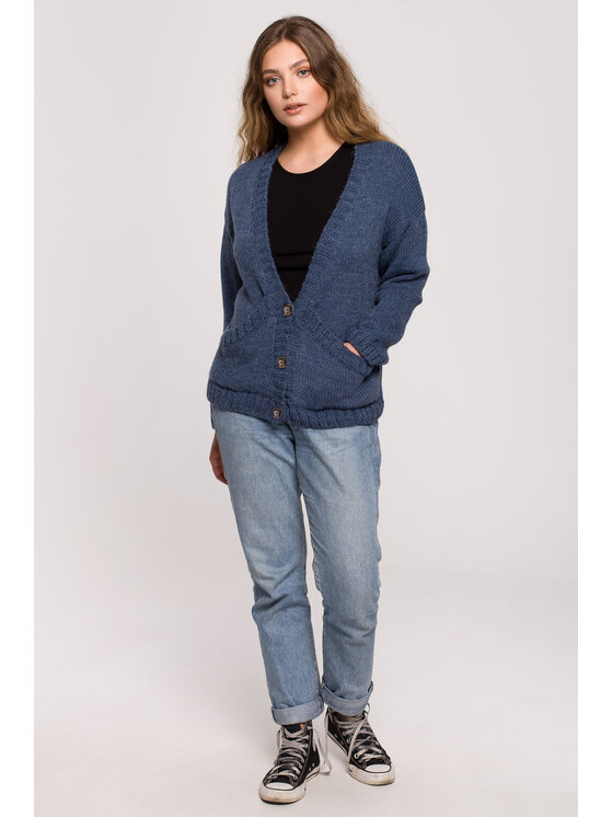 BeWear BeWear Sveter BK074 Modrá Comfortable Fit