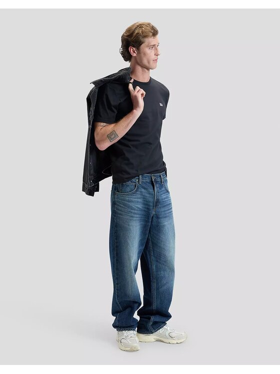 Lee Lee T-Shirt SS PATCH LOGO TEE Czarny Regular Fit