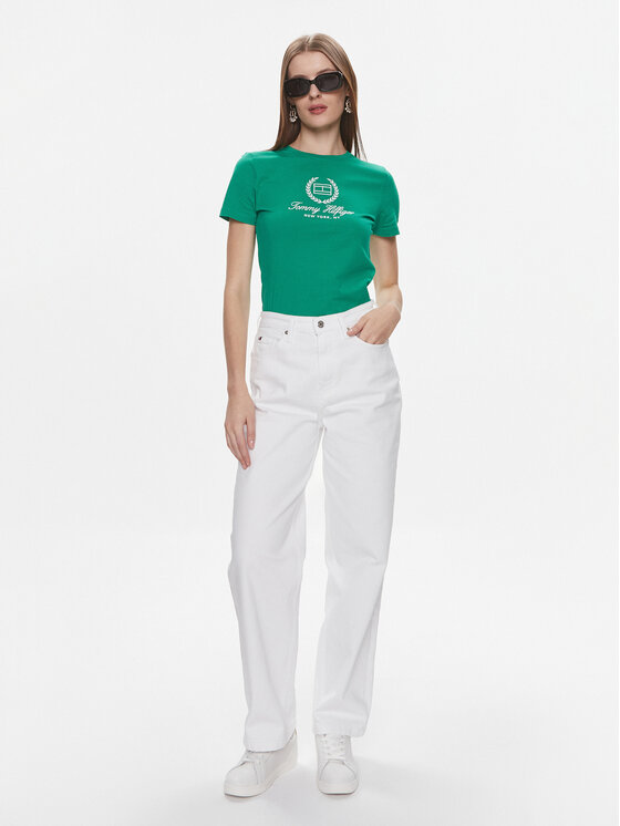 Tommy Hilfiger Tommy Hilfiger Traperice WW0WW41319 Bijela Straight Fit