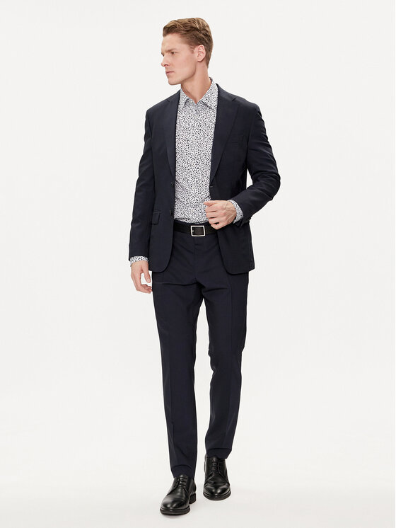 BOSS Boss Košulja H-Hank 50512664 Plava Slim Fit