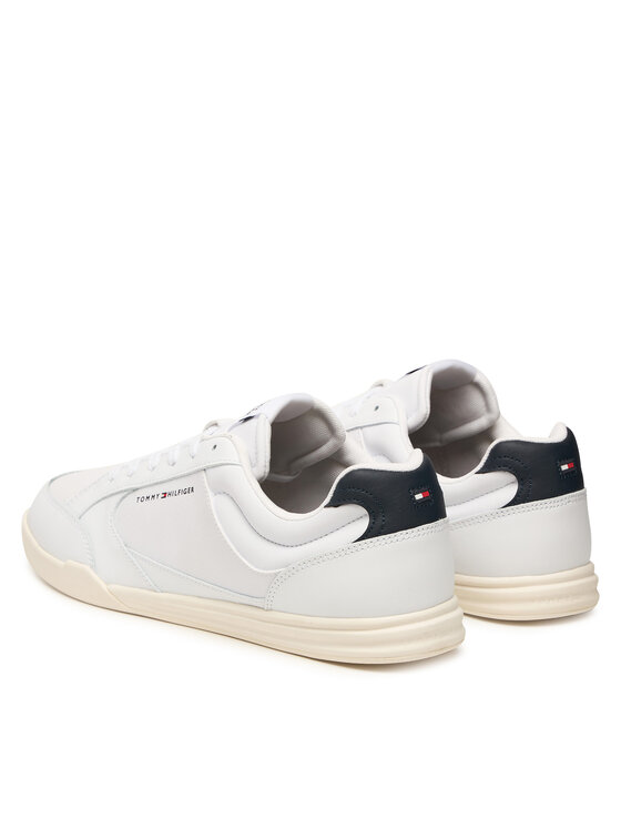 Tommy Hilfiger Tommy Hilfiger Sneakersy Lo Pro Cupsole Perf Leather FM0FM05944 Biela