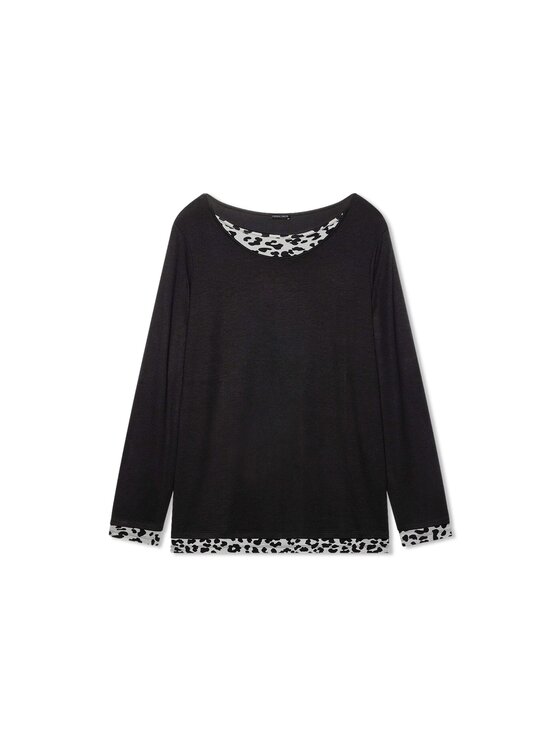 Fiorella Rubino Fiorella Rubino T-shirt G04ML009752N033 Nero Regular Fit