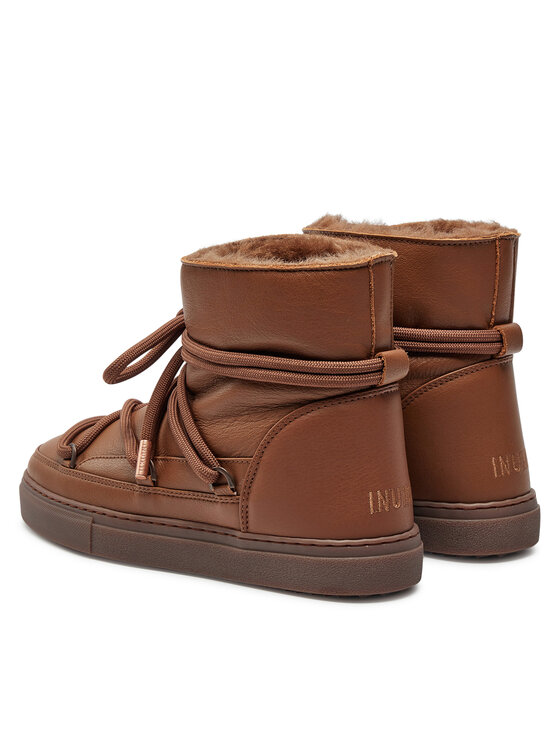 Inuikii Inuikii Μπότες Χιονιού Full Leather 75202-087 Καφέ