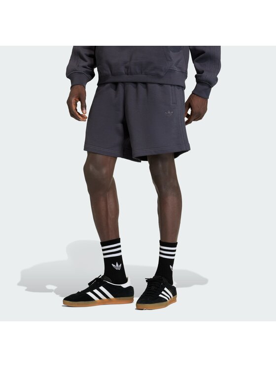 adidas adidas Szorty materiałowe 142531 Szary Regular Fit