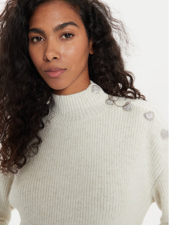 Morgan Morgan Rollkragenpullover 232-MSTORI Écru Regular Fit