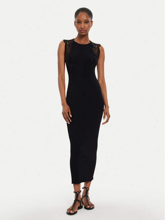 TWINSET TWINSET Φόρεμα υφασμάτινο 242TP3190 Μαύρο Slim Fit