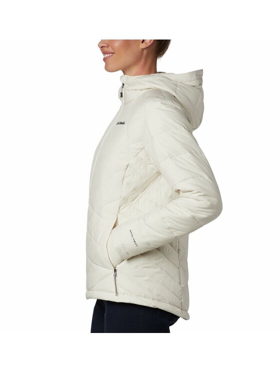 Columbia Columbia Kurtka zimowa Heavenly Hooded Jacket 1738151191 Biały Regular Fit