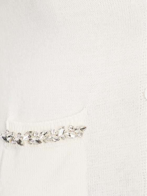 ViCOLO ViCOLO Cardigan 77107B Écru Relaxed Fit