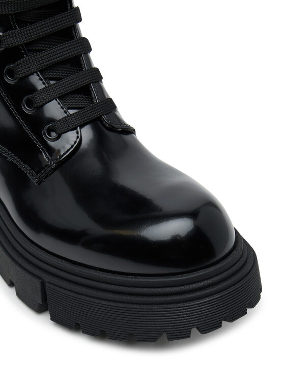 Calvin Klein Calvin Klein Trapery Tronchetto Allacciato V4A5-83133-1453 Czarny