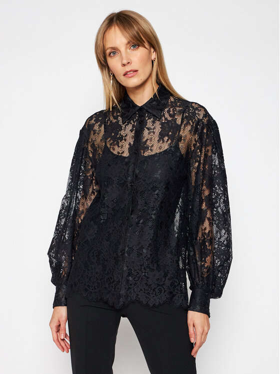 Ermanno Firenze Ermanno Firenze Риза CM10PIZ Черен Regular Fit