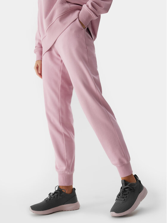 4F Pantaloni da tuta 4FWSS24TTROF606 Rosa Regular Fit, taglia : XL