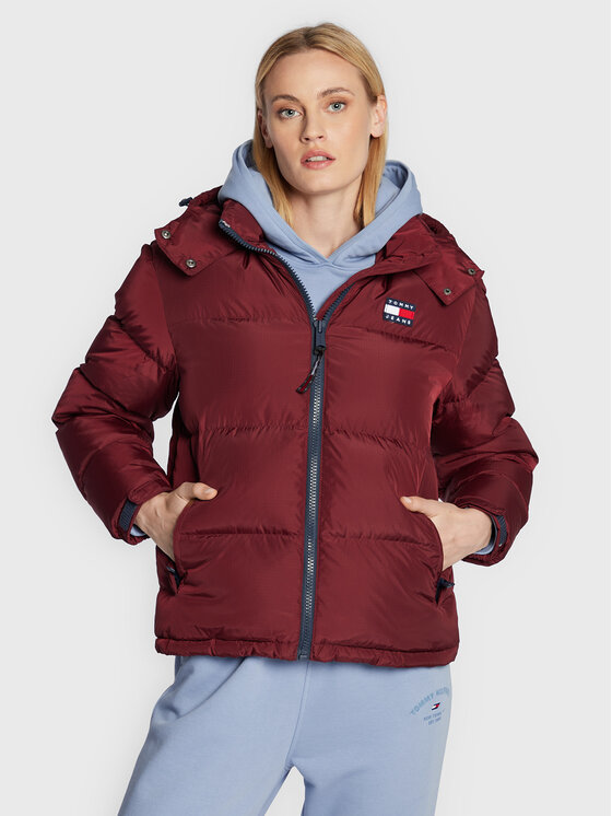 Alaska Tommy Hilfiger Herren Daunenjacke Rot Tommy Jeans