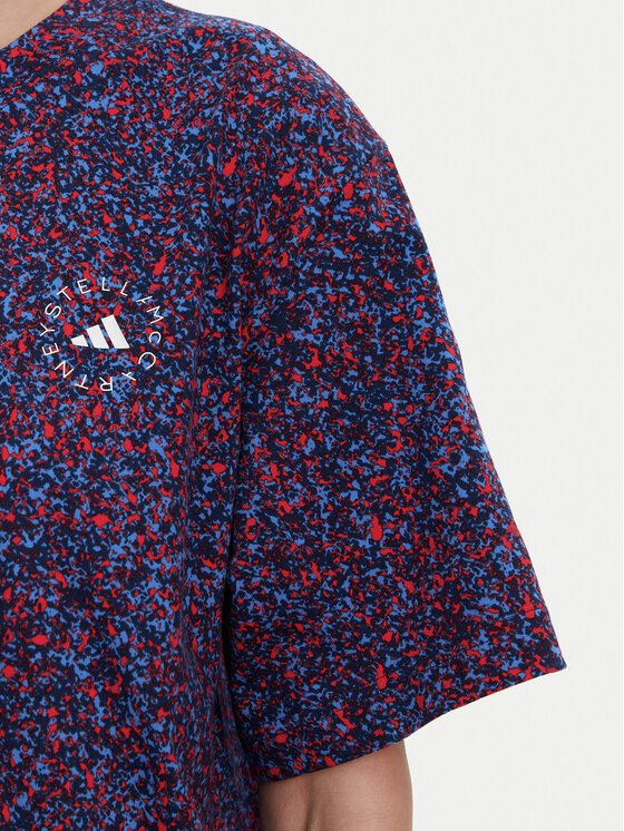 adidas by Stella McCartney adidas by Stella McCartney Футболка Printed JJ0083 Cиній Loose Fit