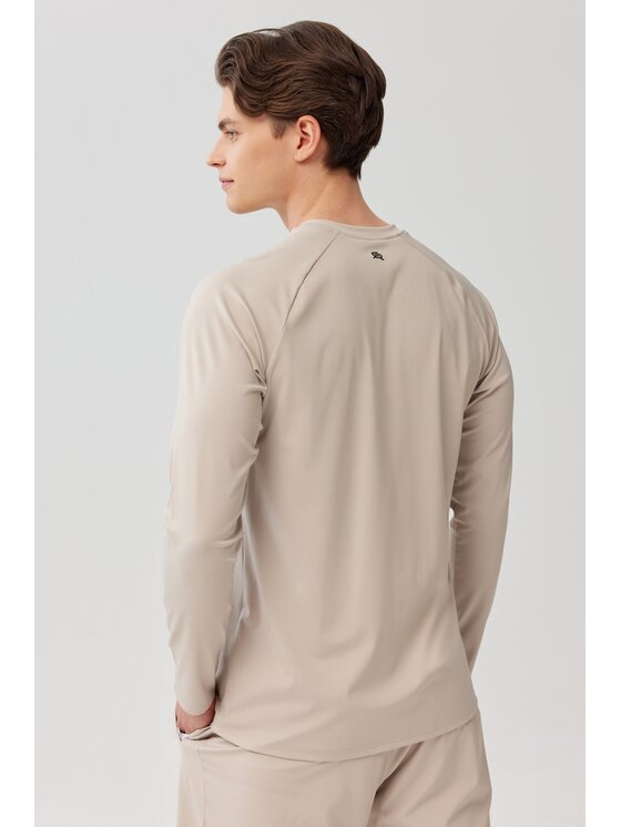 ROUGH RADICAL ROUGH RADICAL Koszulka techniczna PROOF TEE LS Beżowy Reglan Fit