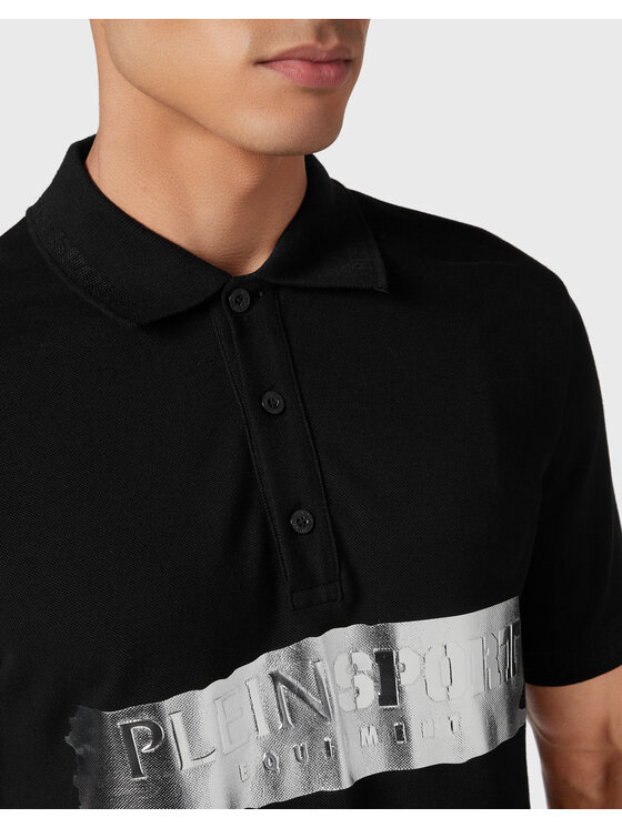 Plein Sport Plein Sport Polo 687 Czarny Slim Fit