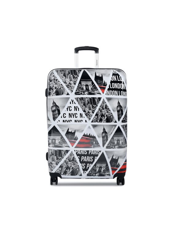 Saxoline Saxoline Didelis lagaminas Cities L B25W1.71.09 Pilka