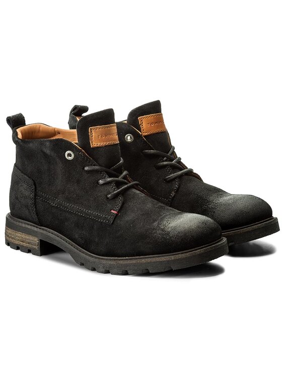 Tommy Hilfiger Tommy Hilfiger Μποτίνια Curtis 12B FM0FM00766 Μαύρο