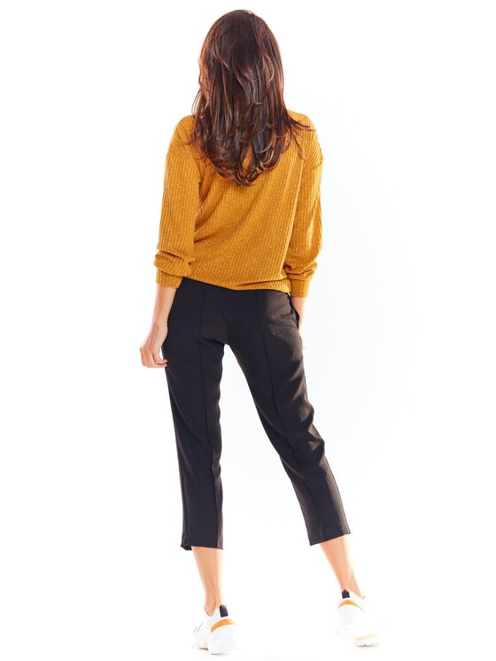 Awama Awama Maglione A323 Marrone Basic Fit