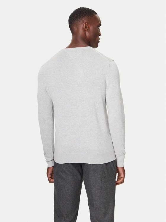 Tommy Hilfiger Tommy Hilfiger Пуловер MW0MW42249 Сив Regular Fit