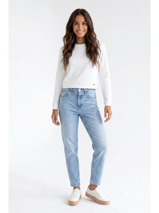 FIGL FIGL Μπλούζα M1375 Κρεμ Regular Fit