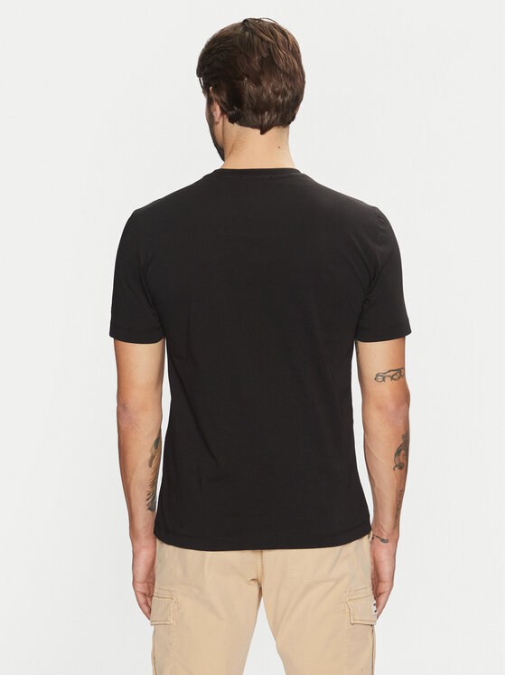 Aeronautica Militare Aeronautica Militare Marškinėliai 242TS2343J634 Juoda Regular Fit