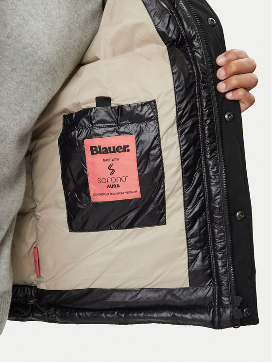 Blauer Blauer Преходно яке Perkins 26WBLUC02170 Черен Regular Fit