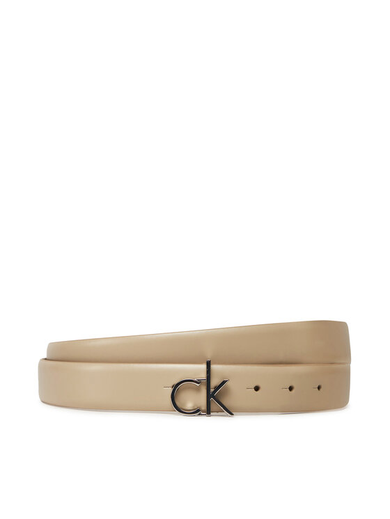 Calvin Klein Calvin Klein Damengürtel Ck Buckle Belt 3.0_Smooth K60K613156 Beige