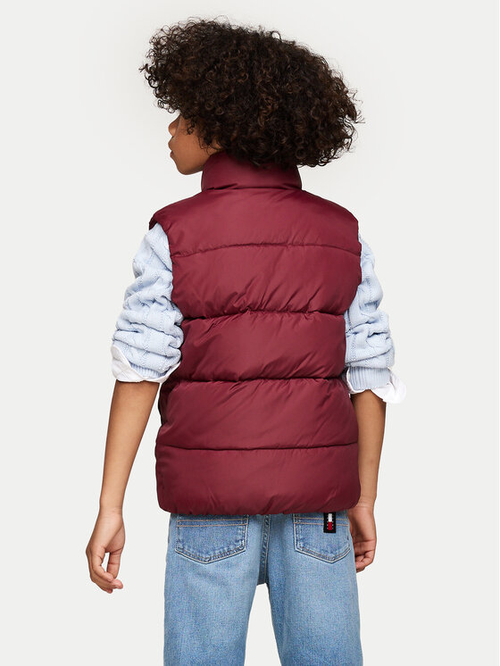 Tommy Hilfiger Tommy Hilfiger Weste Essential KB0KB08557 Dunkelrot Regular Fit