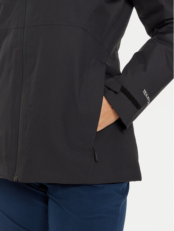 Jack Wolfskin Jack Wolfskin Μπουφάν αδιάβροχο Wisper Ins A61893 Μαύρο Regular Fit
