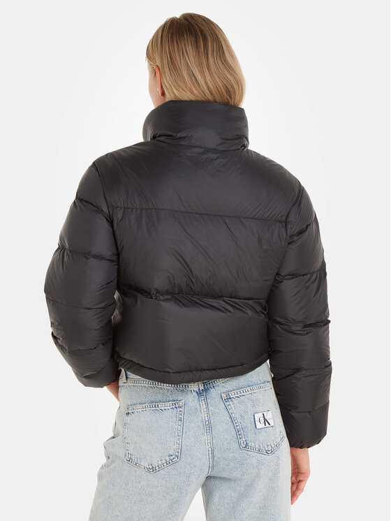 Calvin Klein Jeans Calvin Klein Jeans Pehelykabát J20J221649 Fekete Cropped Fit