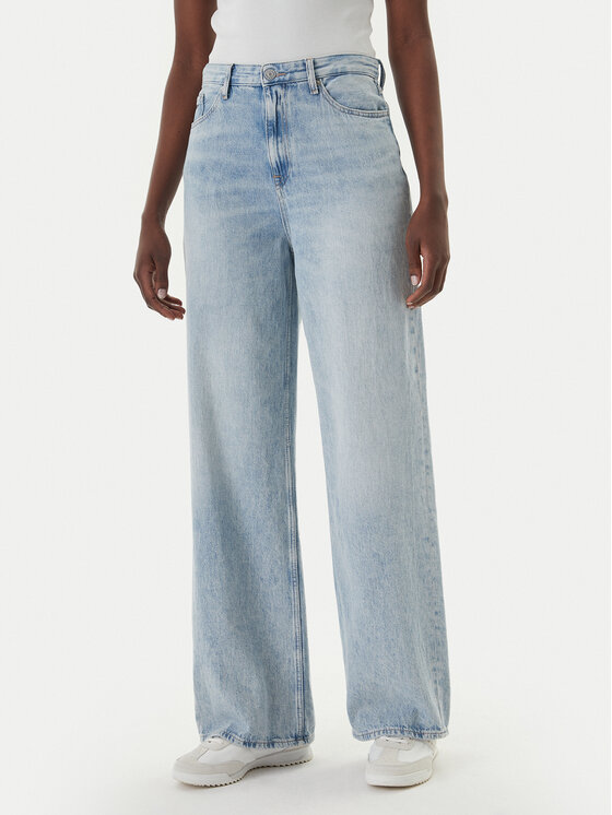 Tommy Jeans Blugi Claire DW0DW22659 Albastru Wide Leg