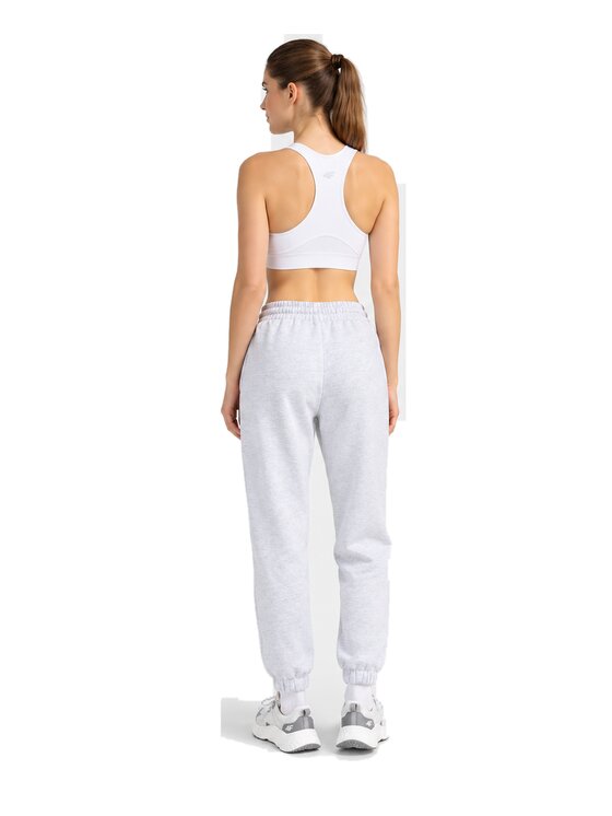 4F 4F Spodnie dresowe 4FWMM00TTROF1755-27M Szary Jogger Fit