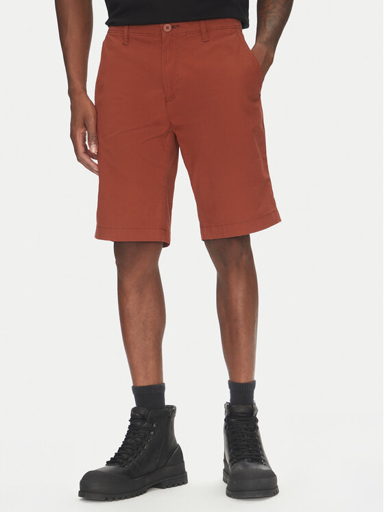 Timberland Timberland Šortky z materiálu TB0A5U2K Červená Regular Fit