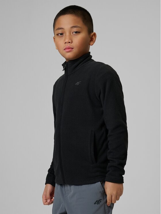 4F 4F Felpa di pile 4FJRSS26TFLEM508-20S Nero Regular Fit