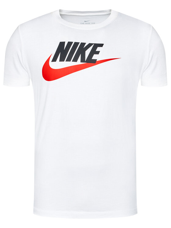 Nike Nike T-Shirt Icon Futura AR5004 Biały Regular Fit