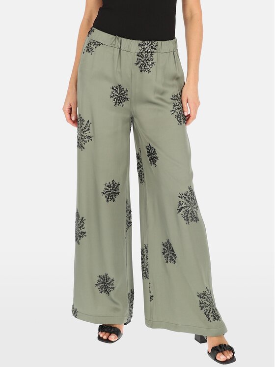 Spodnie materiałowe, rozmiar 36, Khaki, PTE242379F