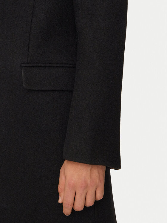 AMI Paris AMI Paris Palton de lână HCO010.WV0049 Negru Regular Fit